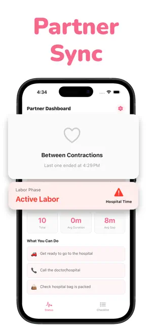 Contraction Timer - Veya screenshot 3