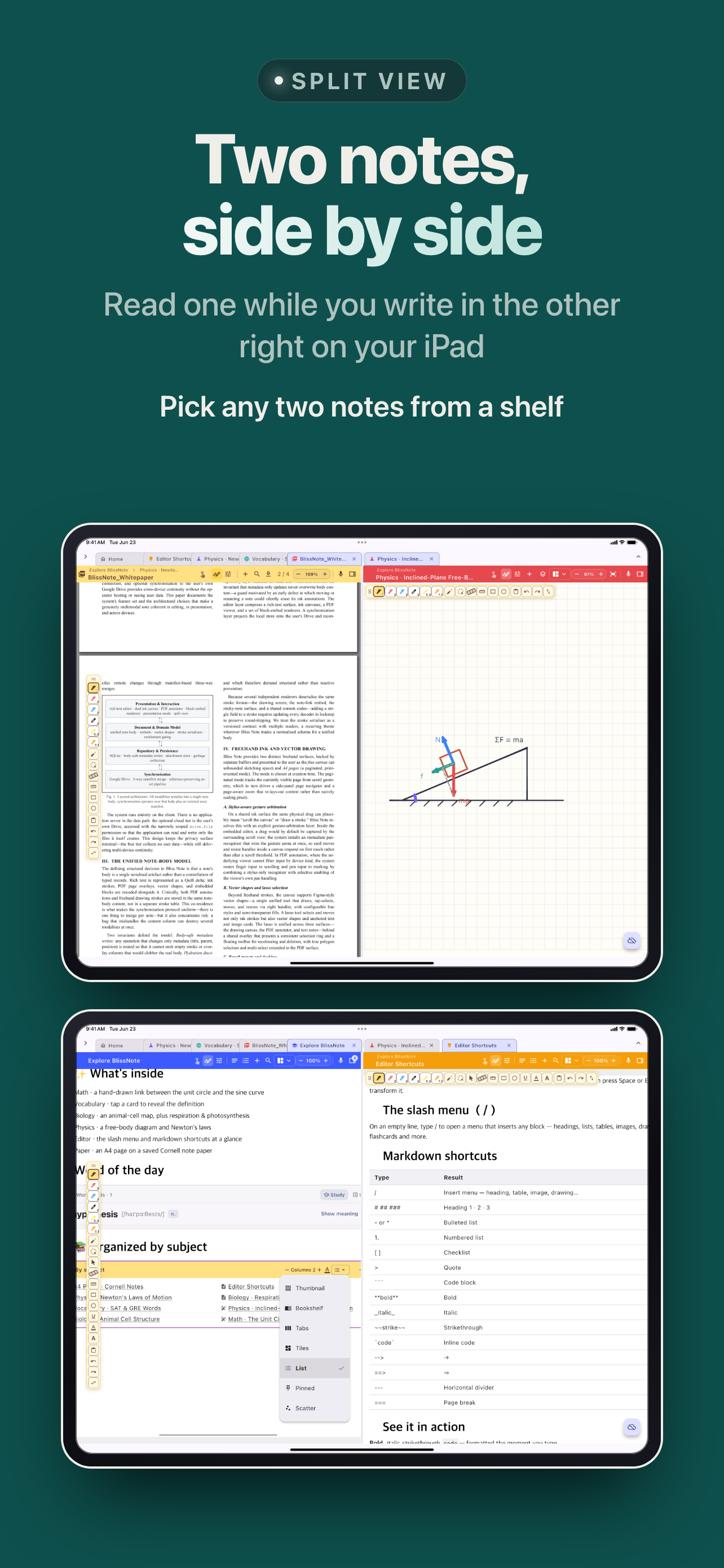 BLISS Note: Notes PDF Planner screenshot 6