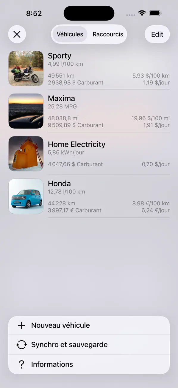 Screenshot #2 pour Road Trip MPG