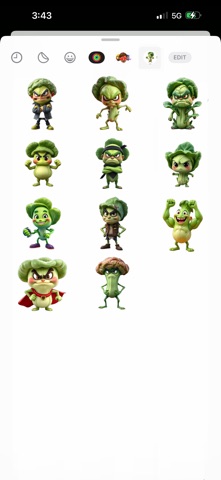 Strong Cabbage Stickers screenshot
