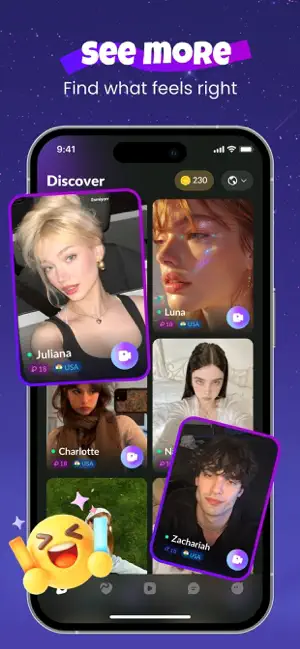 Nite - Night Video, Chat iPhone screenshot 2