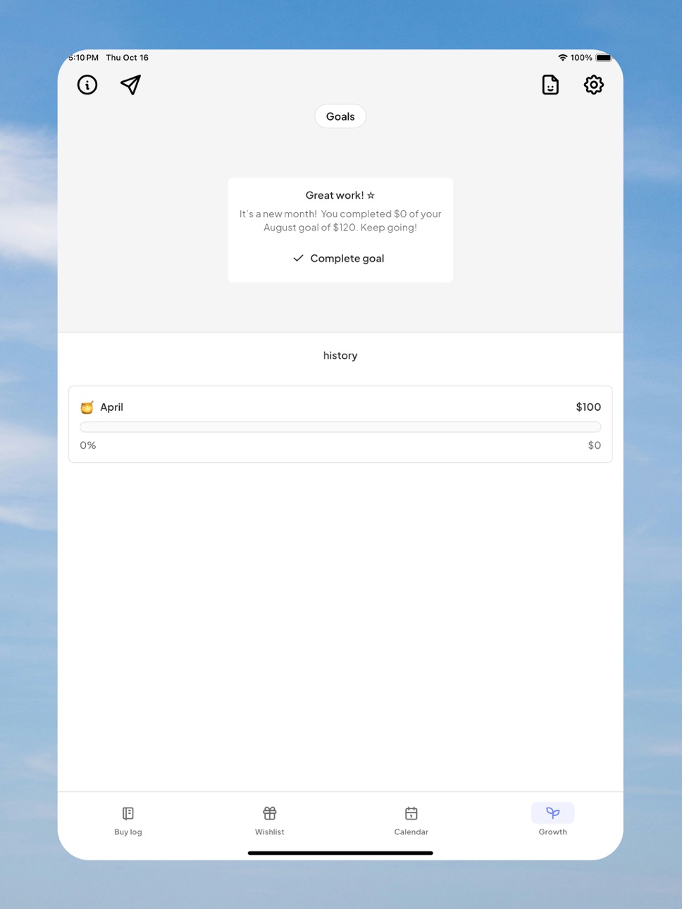 iPad screenshot