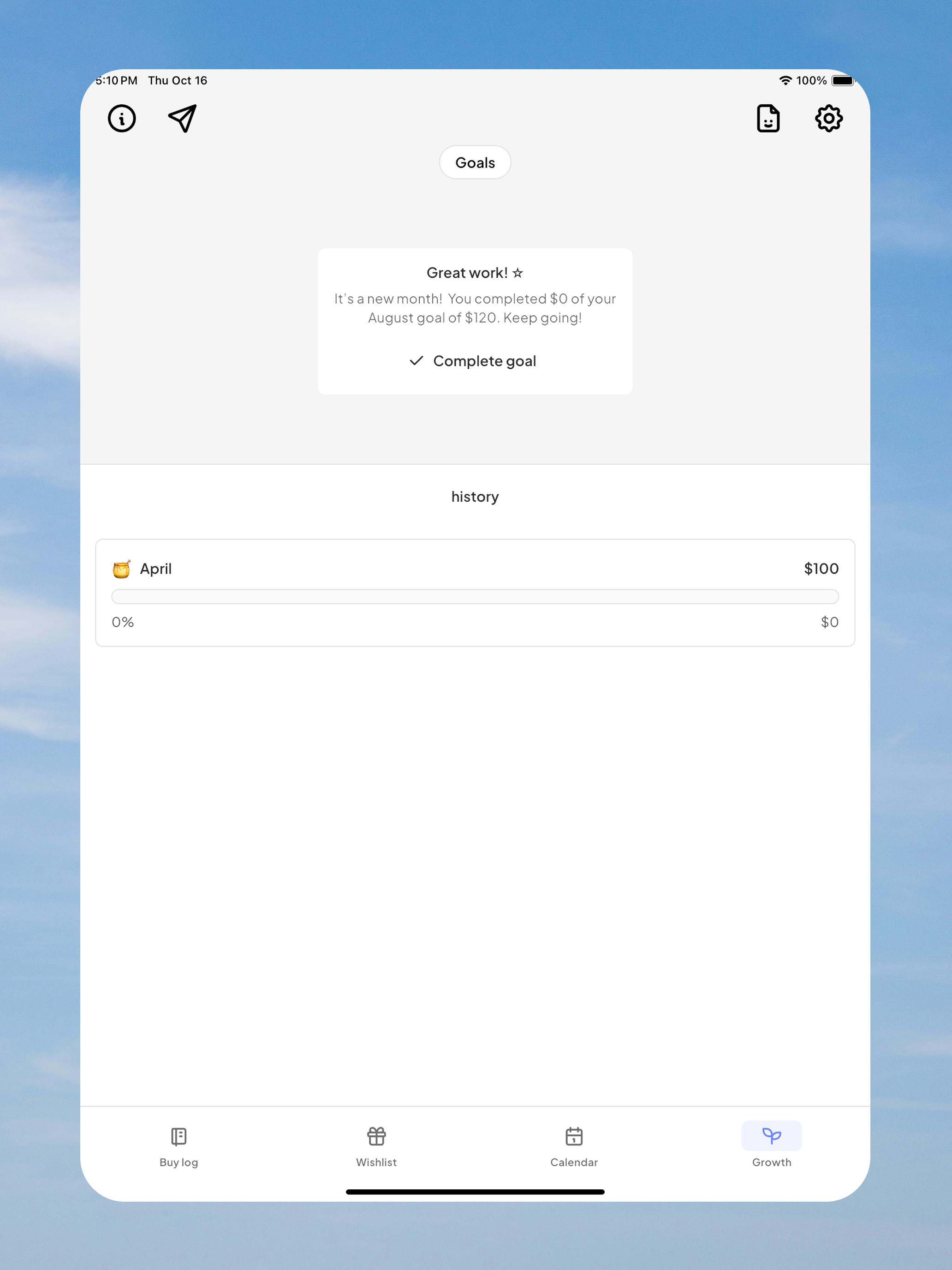 mallow - no buy tracker