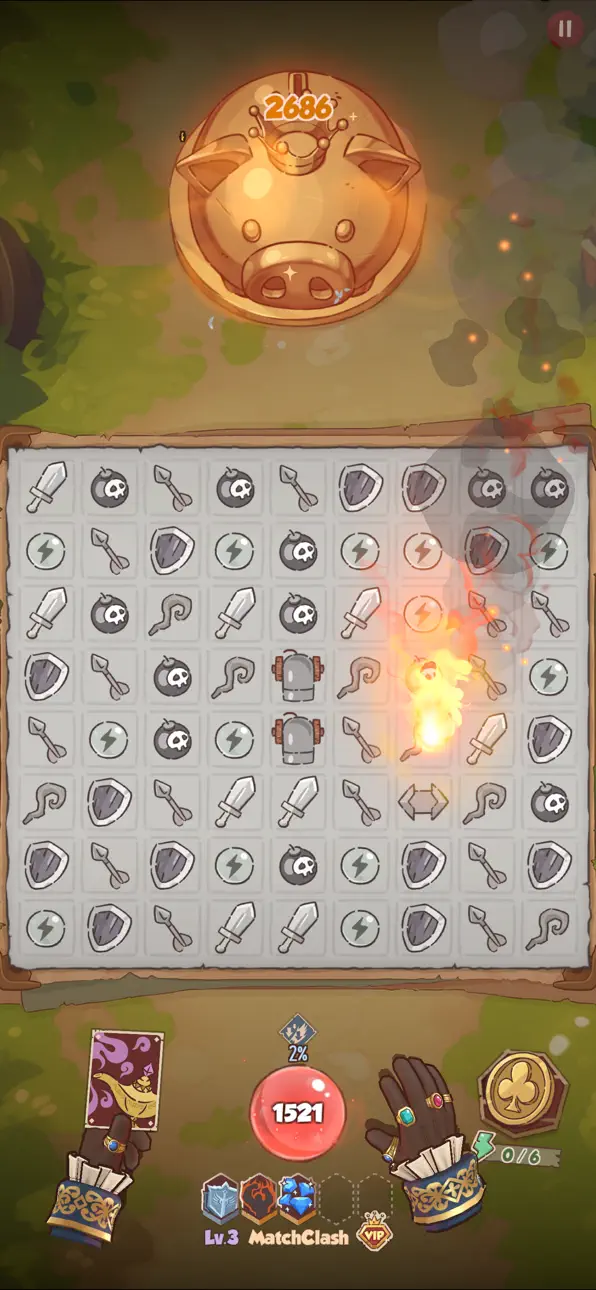 Match Clash: 3 Puzzle Game iOS Mod IPA screenshot 3 - iOS game interface