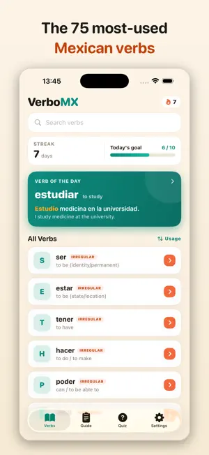 VerboMX: Spanish Verbs screenshot 1