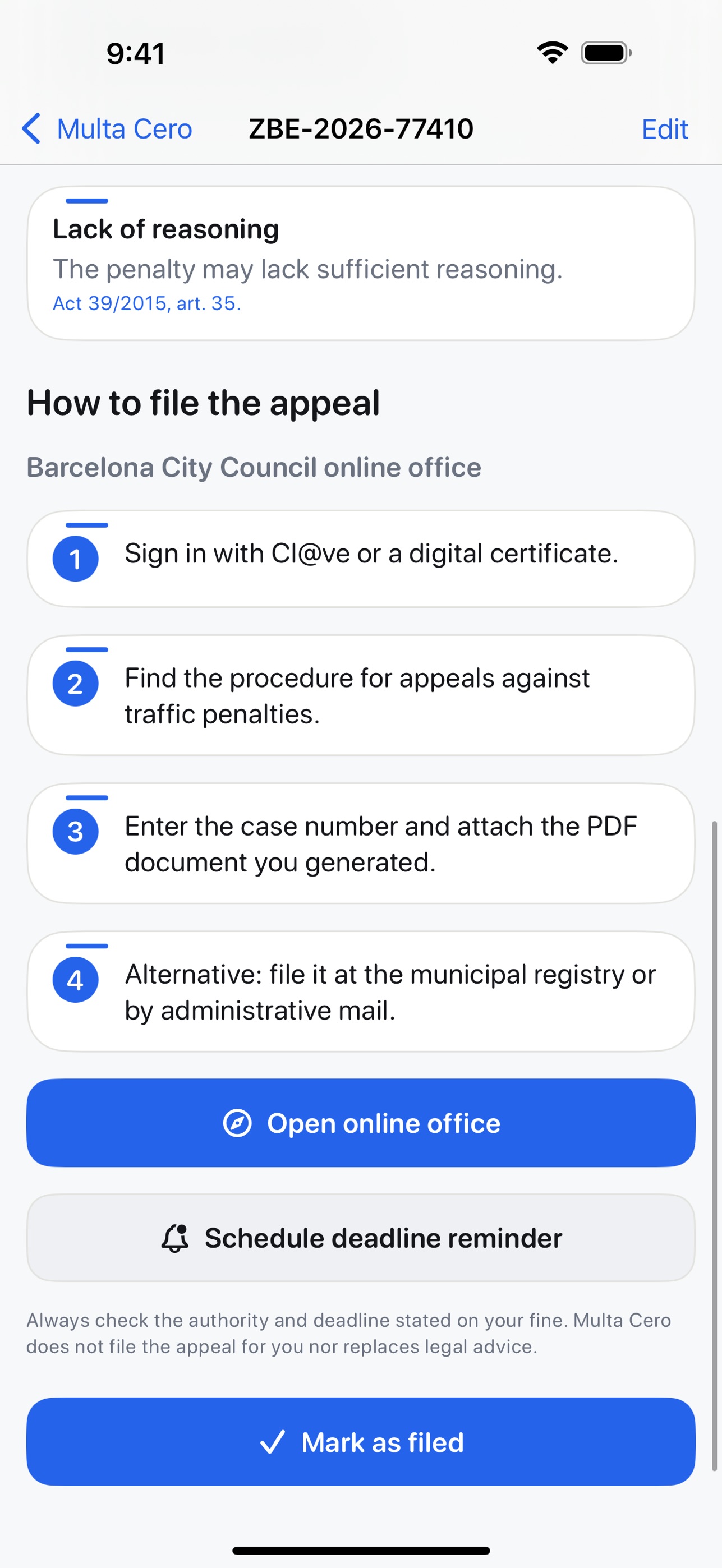 Screenshot 7 of Multa Cero: Spanish fines