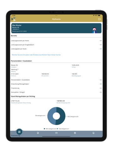 myDiventa iPad screenshot