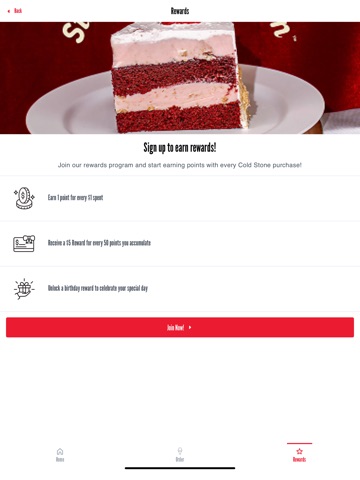 Cold Stone iPad screenshot