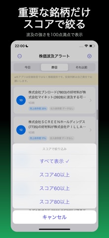 株価波及アラート：高騰を先取り screenshot