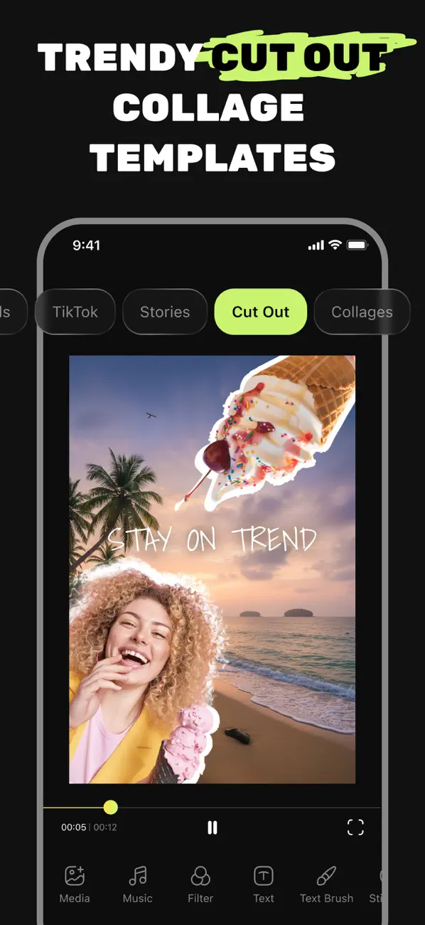 Screenshot #3 pour Reels: Video Templates Maker
