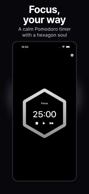 Hexa Timer: Focus & Pomodoro screenshot 1