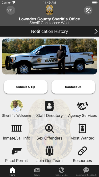 Lowndes County Sheriff Screenshot