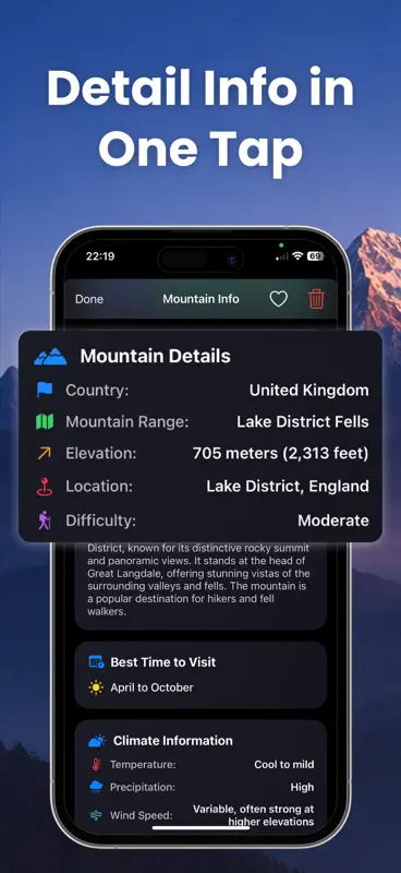 Mountain Identifier: Peaklens screenshot 2 of 4