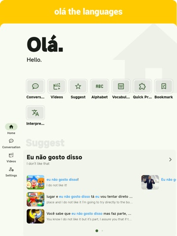 Portuguese -Listening Speaking iPad screenshot