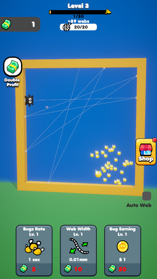 #2. Idle Spider Web (iOS) 来自: Minidragon