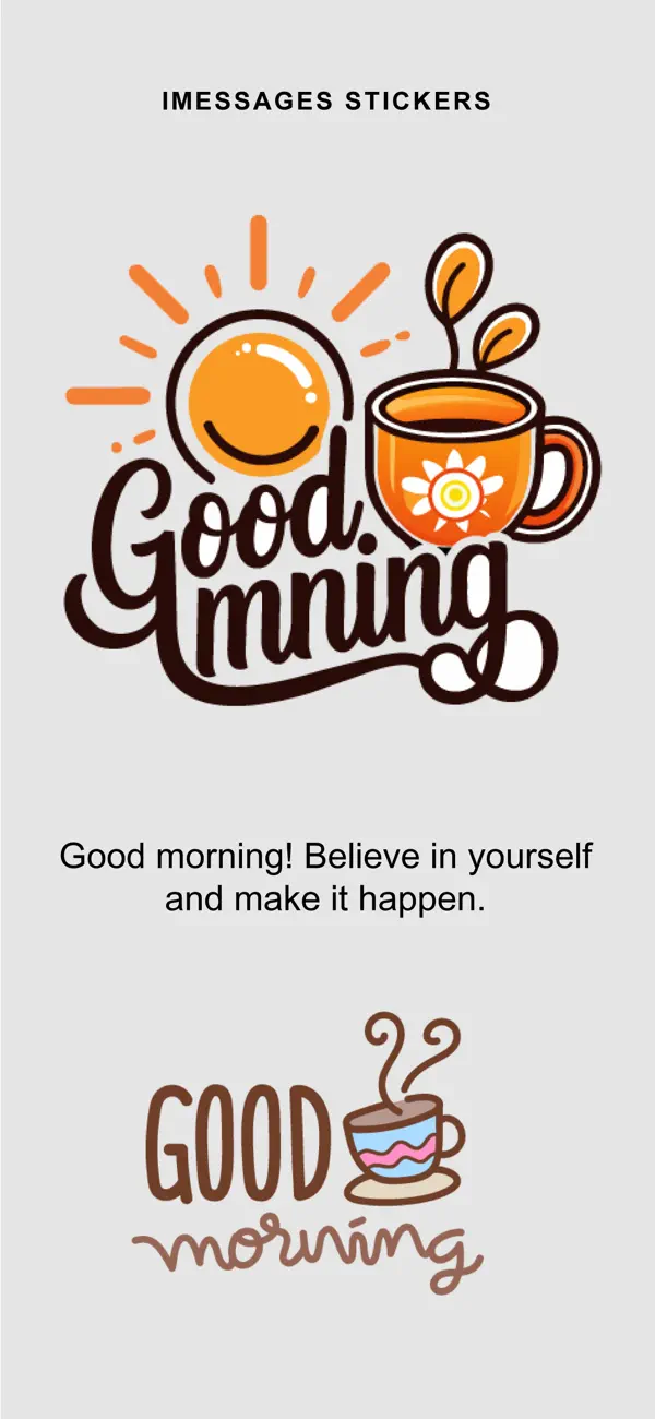 Screenshot #2 pour Good Morning Stickers