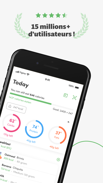 Screenshot #2 pour Compteur de calories