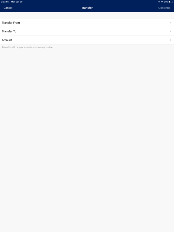 Ixonia Bank Mobile iPad screenshot 4 - Finance app