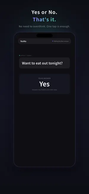 YesNo: Daily Question for Two screenshot 2