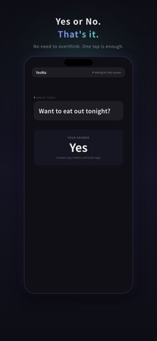 YesNo: Daily Question for Two Screenshot 2 of 5