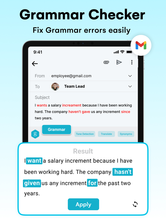 ‎AI Keyboard & Grammar Checker Screenshot