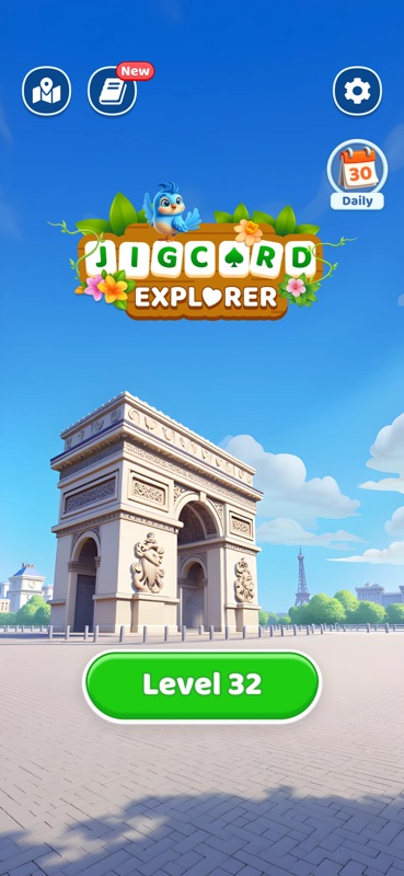 Jigcard Explorer Solitaire Pic screenshot 3