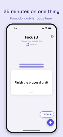 FocusU: One Task at a Time Screenshot 3 of 6