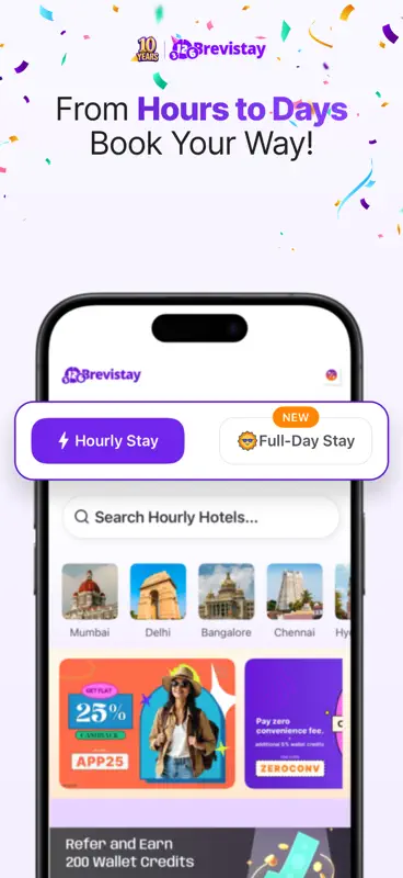 Brevistay: Book Hourly Hotel screenshot 1 of 6