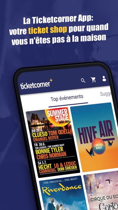 Screenshot #1 pour Ticketcorner - billets loisir