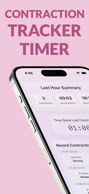 Contraction tracker & timer screenshot 1