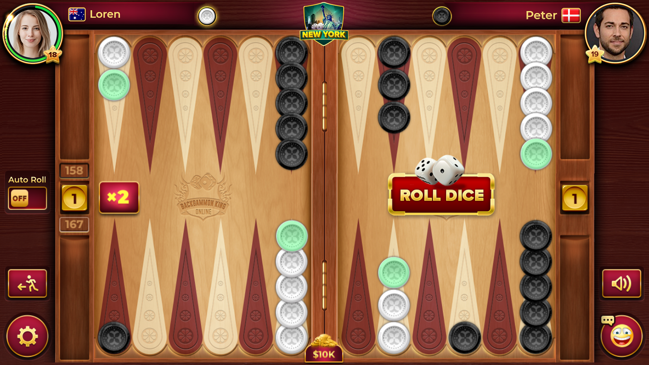 Backgammon King Online