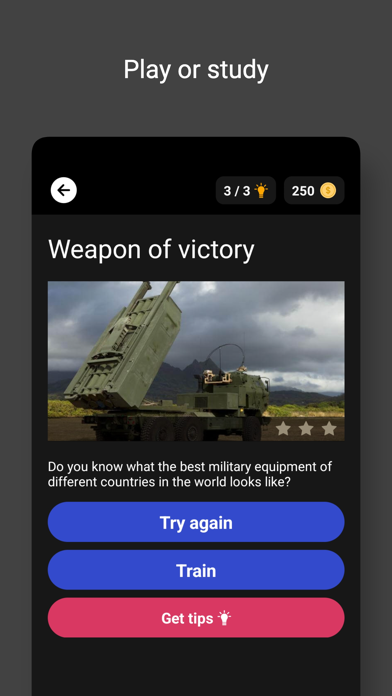 Weapon of victory - quiz Screenshot