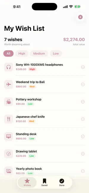 WishList Star screenshot 1