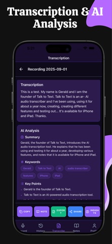VoiceNoteX: Audio to Notes screenshot