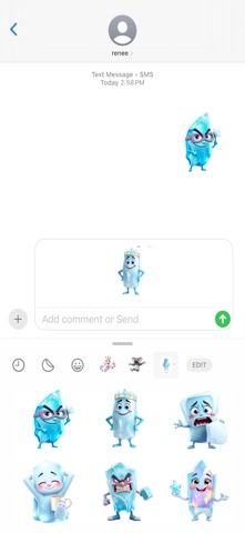 晶莹冰柱贴纸 screenshot