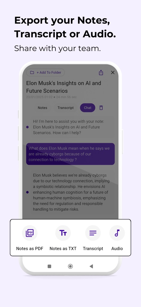 Instant AI Notes & Transcript - Productivity App | MWM