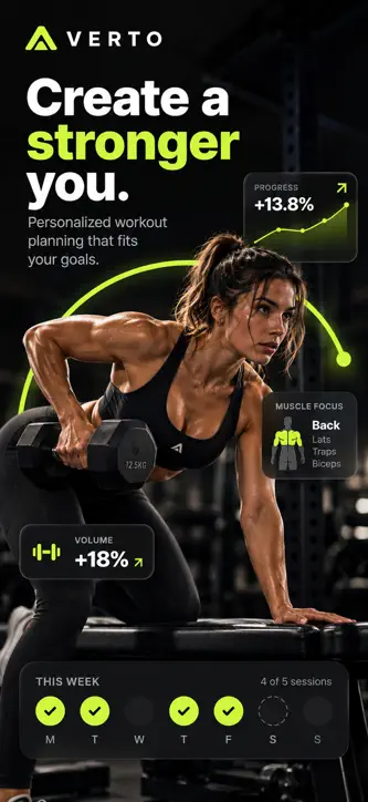 Verto: Gym Workout Tracker screenshot 1
