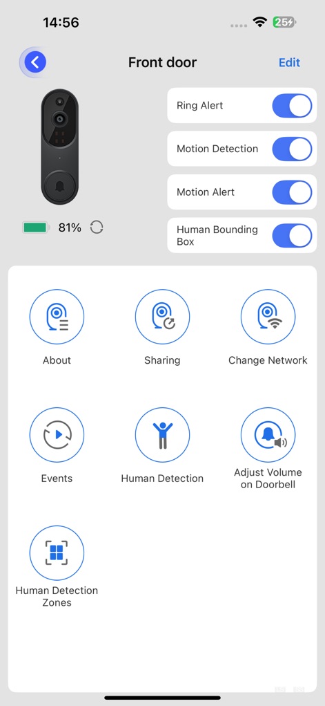 Camtro - This tool allows users to fine-tune security settings with dedicated toggles for motion detection and advanced features like human detection zones, ensuring personalized protection.