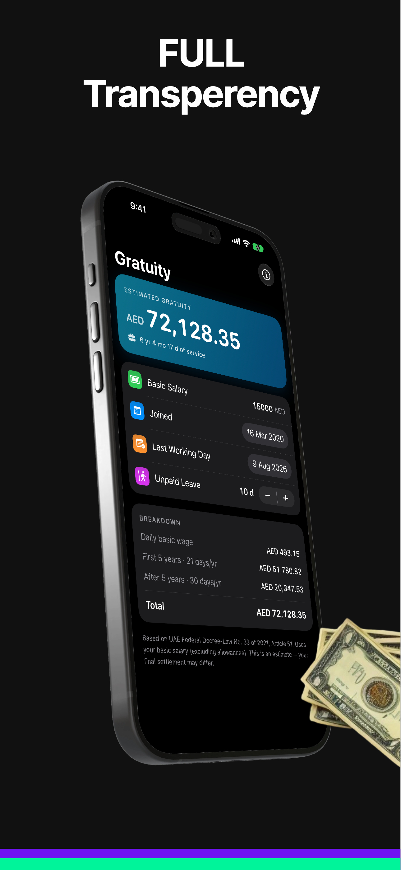 Dubai Gratuity Calculator screenshot 7
