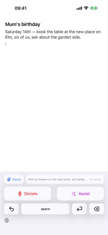 Dictator Offline Voice to Text iPhone screenshot