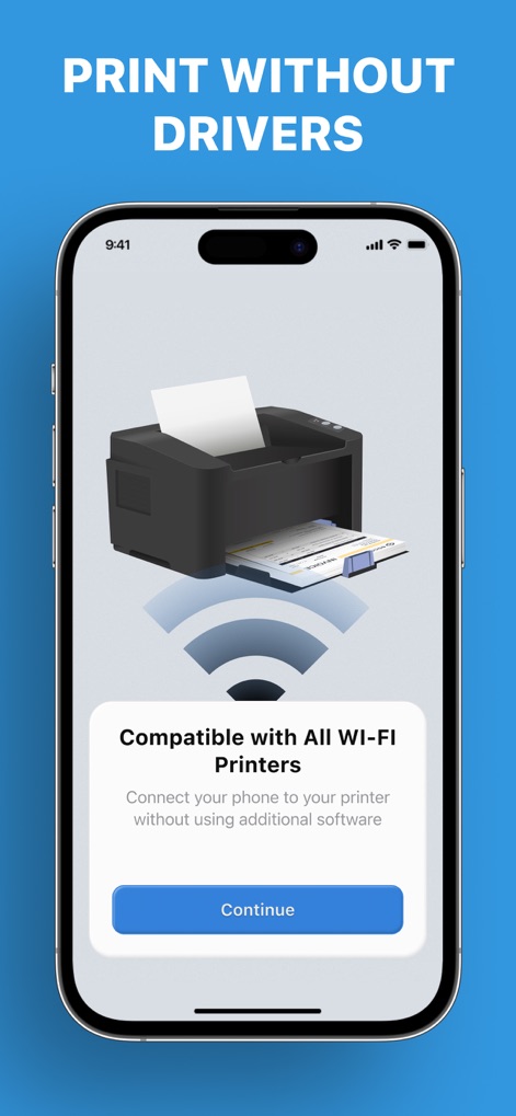 Printer App: Smart Print - La aplicación permite una impresión sencilla al conectar su dispositivo iOS directamente a cualquier impresora Wi-Fi, eliminando la necesidad de instalar drivers o software adicional.