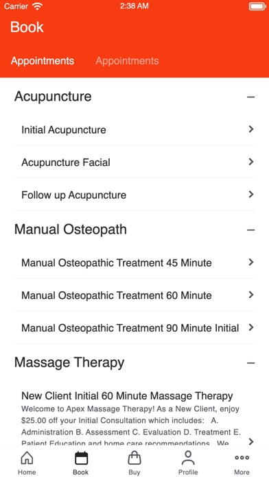 Apex Massage Therapy Screenshot
