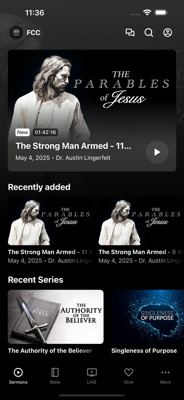 Screenshot #1 pour Faith Christian Center