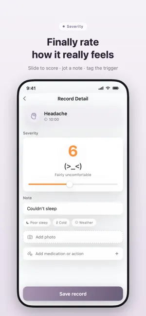 Symptio: Symptom Tracker screenshot 2