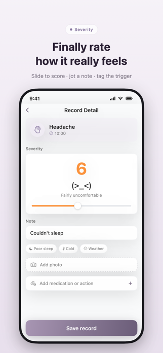Symptio: Symptom Tracker Screenshot 2 of 6