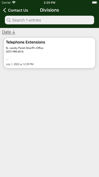 St. Landry Parish Sheriff’s Screenshot