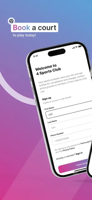 4 Sports Club screenshot 1