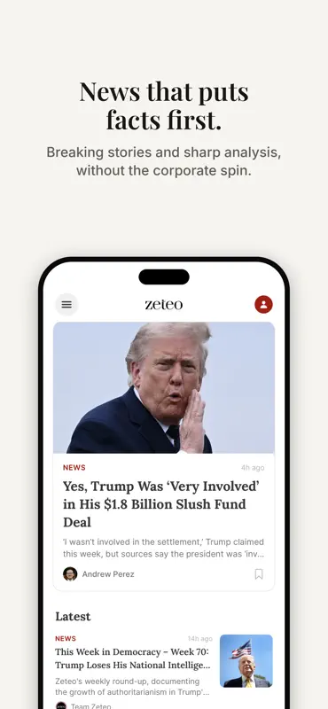Zeteo News screenshot 1 of 5