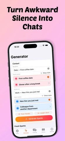 AI Small Talks - Daily Spark iPhone screenshot