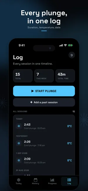 Cold Plunge & Ice Bath Tracker screenshot 4